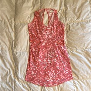 Billabong Coral and White Patterned Dress